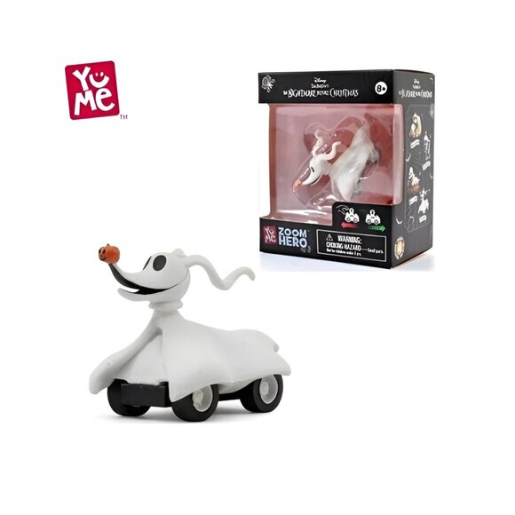 NEW YuMe Zoom Hero The Nightmare Before Christmas ZERO Pull Back Car - Picture 1 of 6